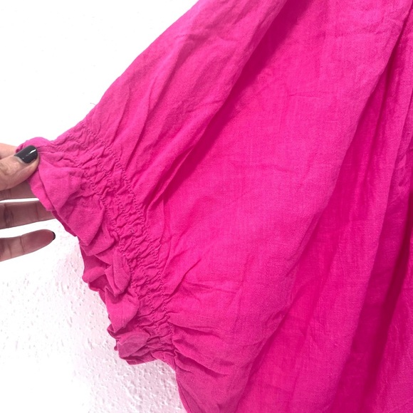 Nine West Pink Dolman Sleeve Embellished Blouse 1X - Picture 7 of 9